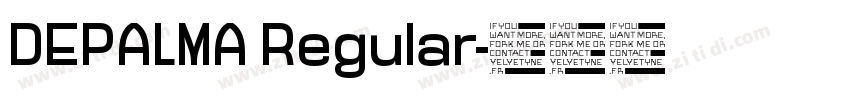 DEPALMA Regular字体转换